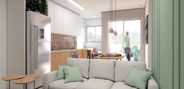 Apartamento com 2 Quartos à venda, 54m² no Pinheirinho, Criciúma