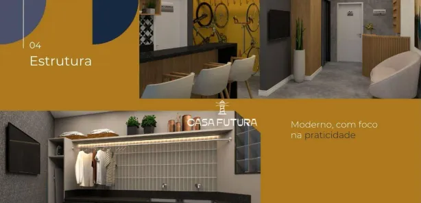 Flat com 1 Quarto à venda, 22m² no Jardim Amália, Volta Redonda
