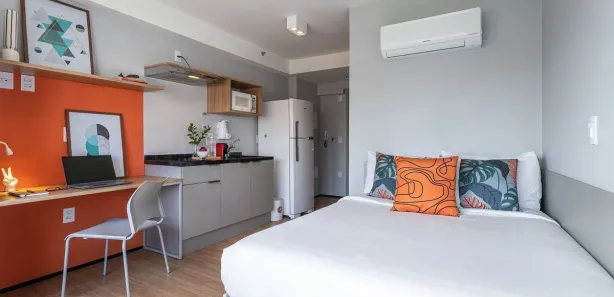 Apartamento com 1 Quarto para alugar, 24m² no Perdizes, São Paulo