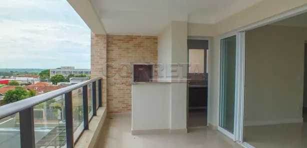 Apartamento com 3 Quartos para alugar, 138m² no Vila Mendonça, Araçatuba