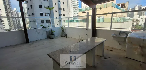 Cobertura com 2 Quartos para alugar, 132m² no Jardim Las Palmas, Guarujá