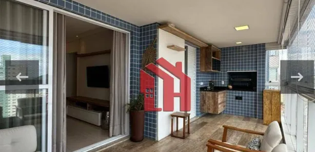 Apartamento com 3 Quartos para alugar, 129m² no Aparecida, Santos