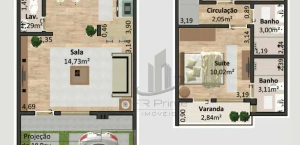 Casa de Condomínio com 2 Quartos à venda, 78m² no Belmonte, Volta Redonda