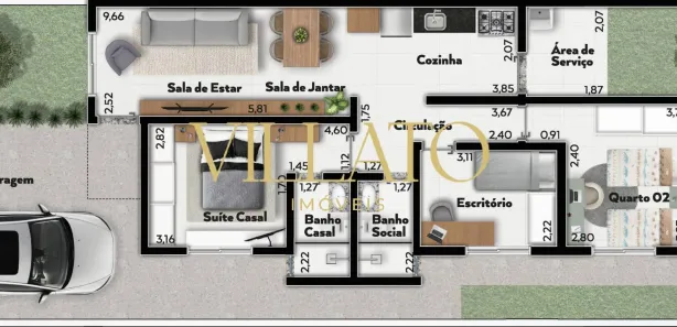 Casa com 3 Quartos à venda, 76m² no Parque das Camélias, Goianira