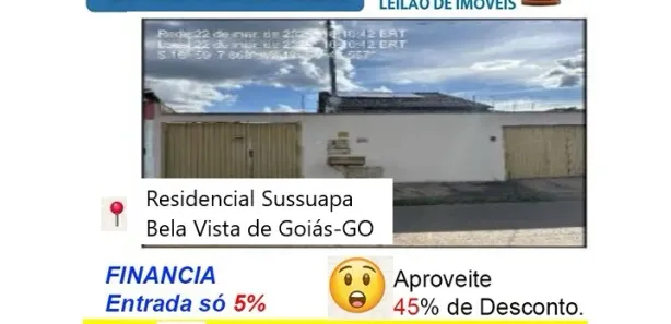Casa com 2 Quartos à venda, 136m² no RESIDENCIAL SUSSUAPA, Bela Vista de Goiás