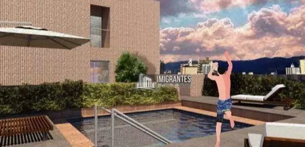 Flat com 1 Quarto à venda, 38m² no Boqueirão, Praia Grande