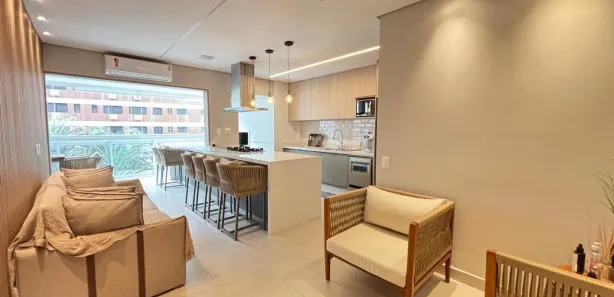 Apartamento com 2 Quartos para alugar, 99m² no Vila Alzira, Guarujá