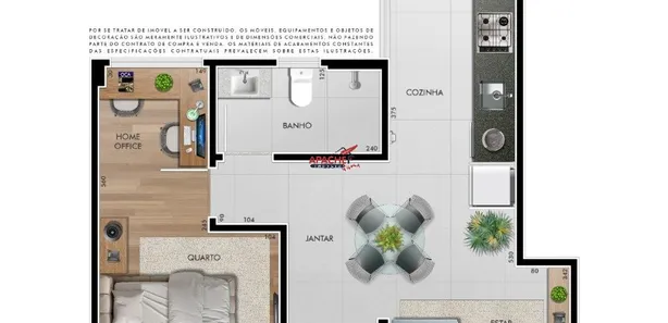 Kitnet com 1 Quarto à venda, 48m² no Centro, Viçosa