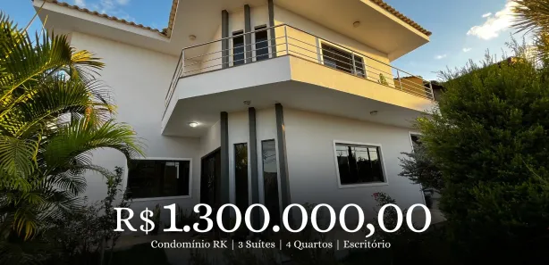 Casa de Condomínio com 4 Quartos à venda, 390m² no Região dos Lagos, Brasília