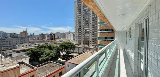 Flat com 1 Quarto à venda, 42m² no Boqueirão, Praia Grande