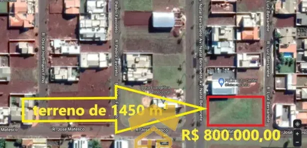 Terreno / Lote / Condomínio à venda, 1450m² no Centro, Sertanópolis