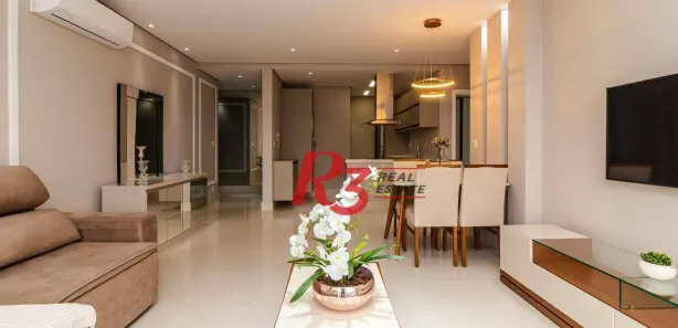 Apartamento com 2 Quartos para alugar, 97m² no Aparecida, Santos