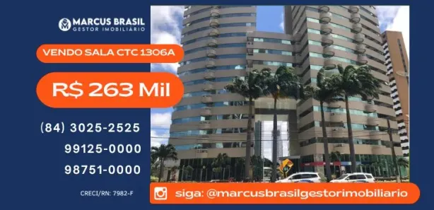 Conjunto Comercial / Sala à venda, 33m² no Lagoa Nova, Natal