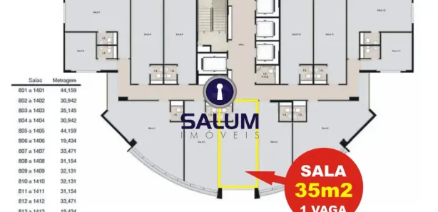 Conjunto Comercial / Sala à venda, 35m² no Santa Tereza, Belo Horizonte