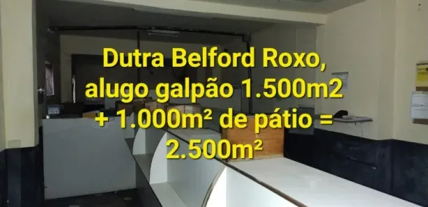 Galpão / Depósito / Armazém para alugar, 1500m² no Belford Roxo, Belford Roxo