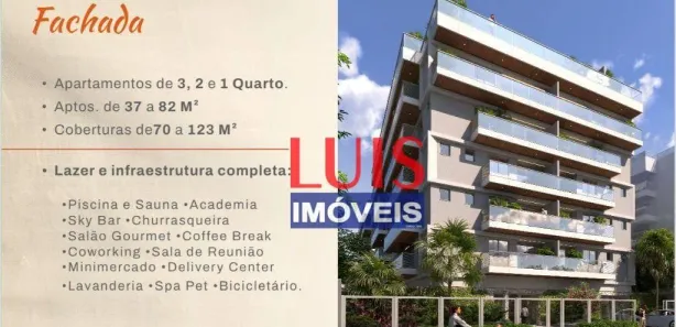 Apartamento com 3 Quartos à venda, 79m² no Camboinhas, Niterói