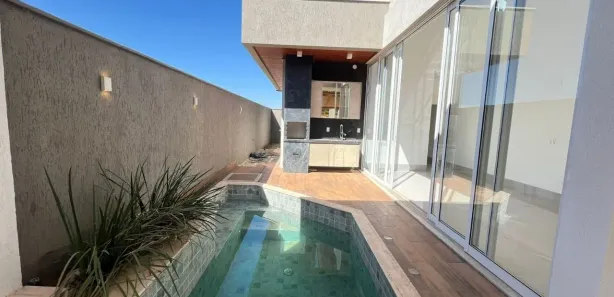 Casa de Condomínio com 3 Quartos à venda, 160m² no Jardins Bolonha, Senador Canedo