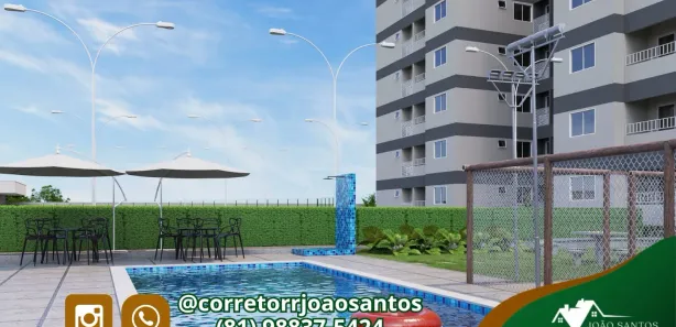 Apartamento com 2 Quartos à venda, 51m² no Capibaribe, São Lourenço da Mata