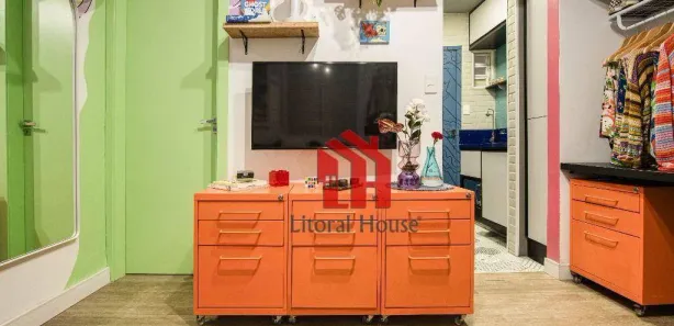 Kitnet com 1 Quarto à venda, 26m² no Boqueirão, Santos
