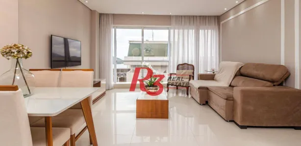 Apartamento com 2 Quartos para alugar, 97m² no Aparecida, Santos