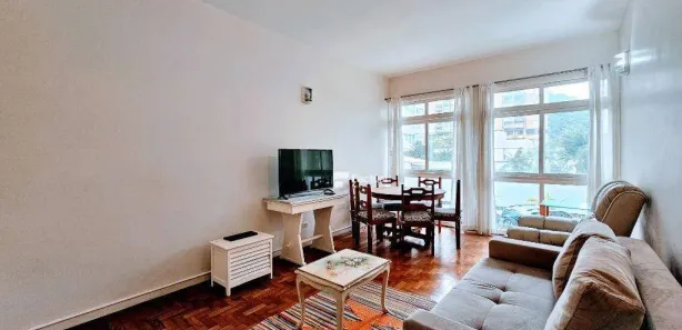 Apartamento com 2 Quartos para alugar, 110m² no Pitangueiras, Guarujá