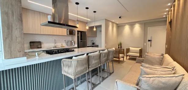 Apartamento com 2 Quartos para alugar, 99m² no Vila Alzira, Guarujá