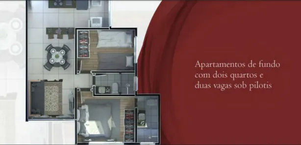 Apartamento com 2 Quartos à venda, 56m² no Cabral, Contagem