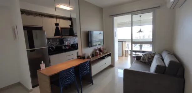 Apartamento com 1 Quarto para alugar, 48m² no Ponta da Praia, Santos