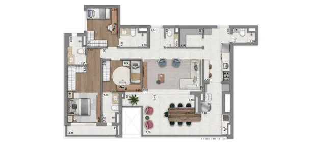 Apartamento com 3 Quartos à venda, 135m² no Jardim das Acácias, São Paulo