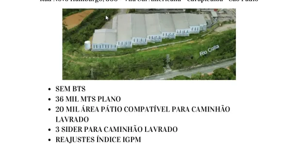 Galpão / Depósito / Armazém à venda, 36000m² no Vila Sul Americana, Carapicuíba