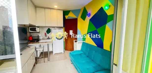 Flat com 1 Quarto para alugar, 45m² no Paraíso do Morumbi, São Paulo