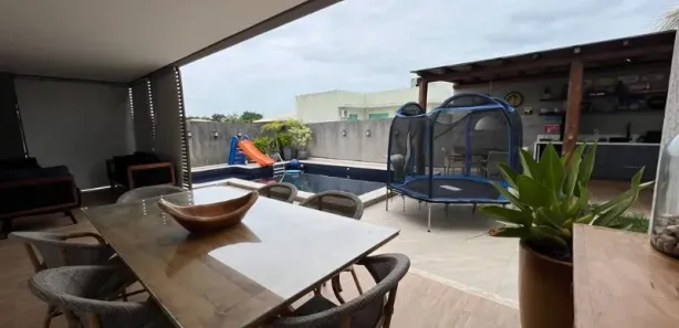Casa de Condomínio com 4 Quartos para venda ou aluguel, 300m² no Alphaville (Abrantes), Camaçari