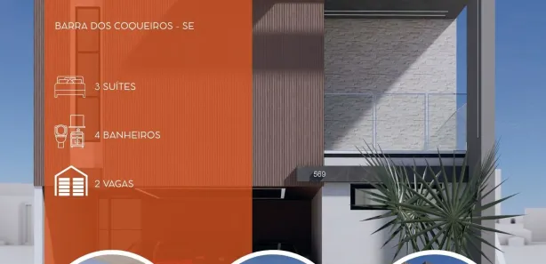 Casa de Condomínio com 3 Quartos à venda, 156m² no Olhos d'Água, Barra dos Coqueiros