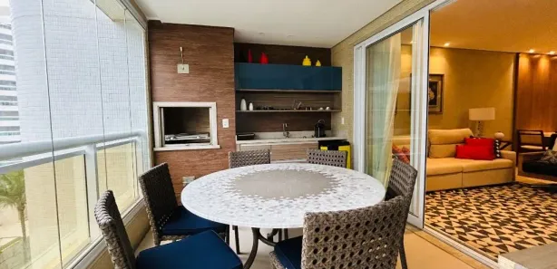 Apartamento com 4 Quartos para alugar, 139m² no Riviera, Bertioga