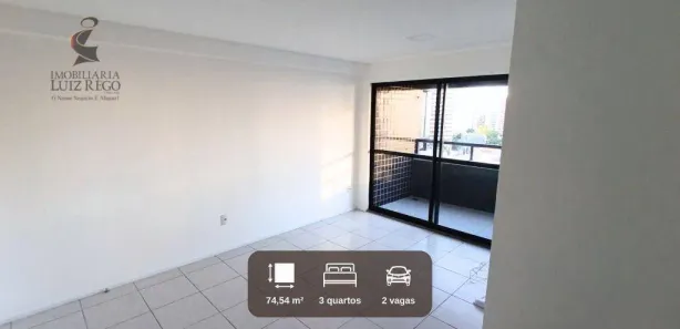 Apartamento com 3 Quartos para alugar, 75m² no Meireles, Fortaleza