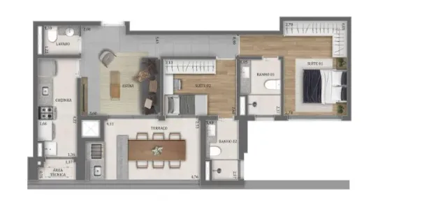 Apartamento com 2 Quartos à venda, 79m² no Água Branca, São Paulo