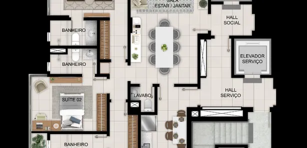 Apartamento com 3 Quartos à venda, 140m² no Cremação, Belém