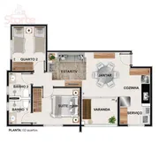 Apartamento com 2 Quartos à venda, 60m² no Buritis, Uberlândia - Foto 14