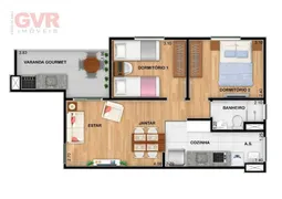 Apartamento com 2 Quartos à venda, 50m² no Jardim Portao Vermelho, Vargem Grande Paulista - Foto 24