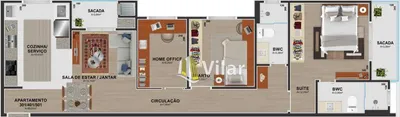 Apartamento com 3 Quartos à venda, 76m² no Centro, Pinhais - Foto 17