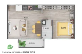 Apartamento com 1 Quarto à venda, 39m² no Indaiá, Caraguatatuba - Foto 3