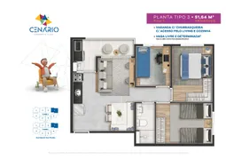 Apartamento com 2 Quartos à venda, 36m² no Ayrosa, Osasco - Foto 4