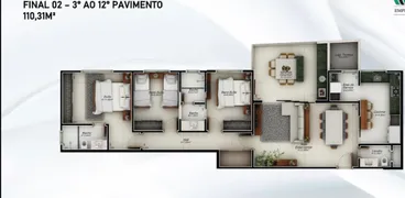 Apartamento com 3 Quartos à venda, 126m² no Martins, Uberlândia - Foto 9