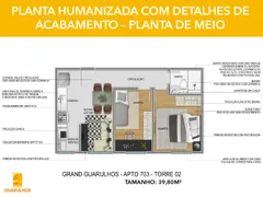 Apartamento com 2 Quartos à venda, 40m² no Vila Nova Bonsucesso, Guarulhos - Foto 16