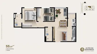 Apartamento com 2 Quartos à venda, 55m² no Condominio Recanto da Baronesa, São José dos Campos - Foto 18