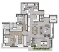 Apartamento com 3 Quartos à venda, 151m² no Batel, Curitiba - Foto 14