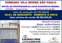 Sobrado com 3 Quartos à venda, 129m² no Vila Morse, São Paulo - Foto 1