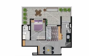 Apartamento com 1 Quarto para alugar, 12m² no Fragata, Marília - Foto 22