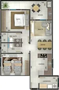Apartamento com 2 Quartos à venda, 65m² no Cancelli, Cascavel - Foto 4