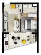 Apartamento com 1 Quarto à venda, 36m² no Pinheiros, São Paulo - Foto 19